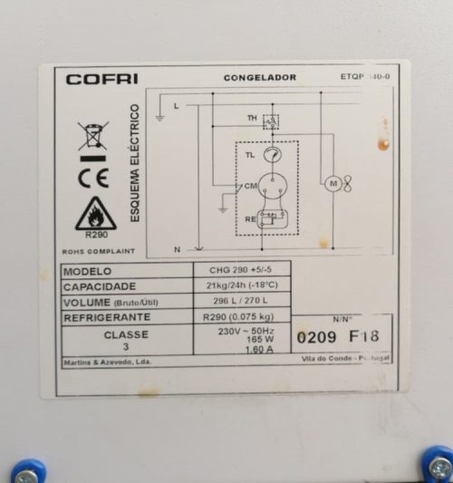 Congelador mantenimiento COFRI seminuevo en cabauoportunitats.com Balaguer - Lleida - Catalunya