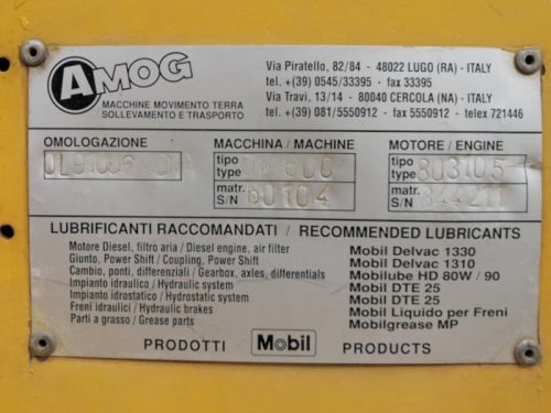 Pala cargadora AMOG DK 600 de segunda mano en cabauoportunitats.com Balaguer - Lleida - Catalunya