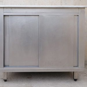 Taula de treball d'acer inoxidable de segona mà a cabauoportunitats.com Balaguer - Lleida - Catalunya