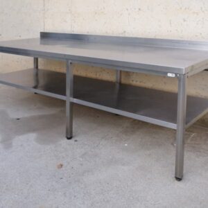 Mesa de trabajo de acero inoxidable de segunda mano en cabauoportunitats.com Balaguer - Lleida - Catalunya