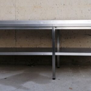 Mesa de trabajo de acero inoxidable de segunda mano en cabauoportunitats.com Balaguer - Lleida - Catalunya