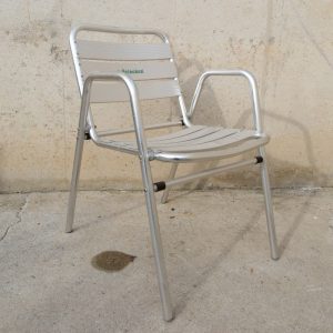 Cadira d'alumini per a terrassa de segona mà a cabauoportunitats.com Balaguer - Lleida - Catalunya