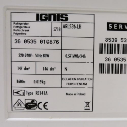 Frigorífico IGNIS de segunda mano en cabauoportunitats.com Balaguer - Lleida - Catalunya