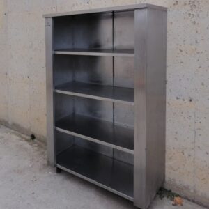 Prestatgeria d'acer inoxidable de 4 posts de segona mà a cabauoportunitats.com Balaguer - Lleida - Catalunya