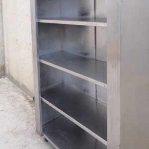 Prestatgeria d'acer inoxidable de 4 posts de segona mà a cabauoportunitats.com Balaguer - Lleida - Catalunya