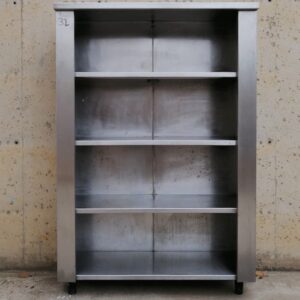 Prestatgeria d'acer inoxidable de 4 posts de segona mà a cabauoportunitats.com Balaguer - Lleida - Catalunya