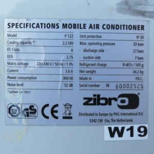 Aire acondicionado pingüino ZIBRO de segunda mano en cabauoportunitats.com Balaguer - Lleida - Catalunya