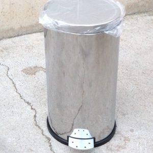 Paperera de peu d'acer inoxidable nova a cabauoportunitats.com Balaguer - Lleida - Catalunya