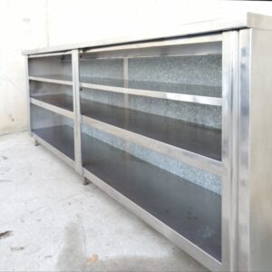 Estantería inox 285x55x110cm de segunda mano en cabauoportunitats.com