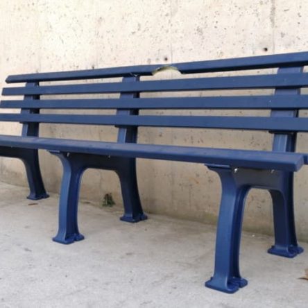 Banco de plástico de 200cm para jardín con tara estética en cabauoportunitats.com Balaguer - Lleida - Catalunya