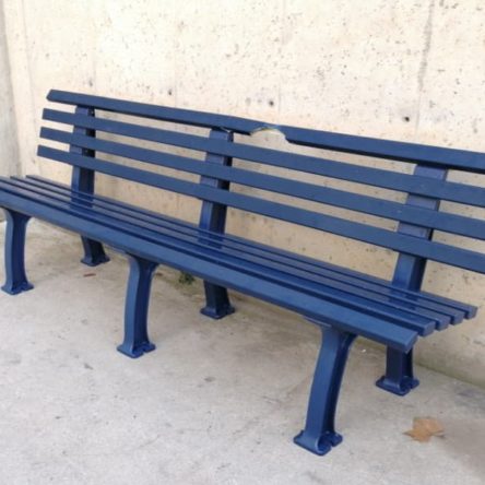 Banco de plástico de 200cm para jardín con tara estética en cabauoportunitats.com Balaguer - Lleida - Catalunya