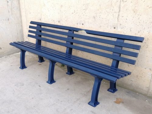 Banco de plástico de 200cm para jardín con tara estética en cabauoportunitats.com Balaguer - Lleida - Catalunya