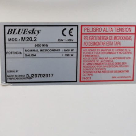 Microondas BLUESKY de segunda mano en cabauoportunitats.com Balaguer - Lleida - Catalunya