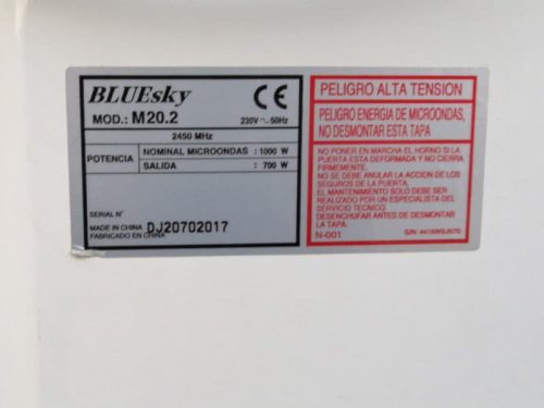 Microondas BLUESKY de segunda mano en cabauoportunitats.com Balaguer - Lleida - Catalunya