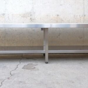 Mesa baja inox 240cm de segunda mano en cabauoportunitats.com Balaguer - Lleida - Catalunya