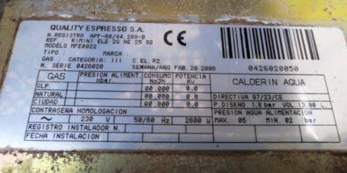 Cafetera FUTURMAT RIMINI de 2 brazos de segunda mano en cabauoportunitats.com Balaguer - Lleida - Catalunya