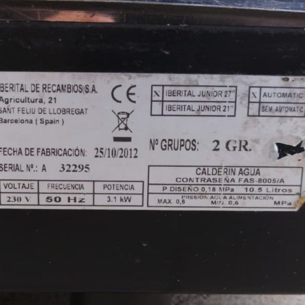 Cafetera IBERITAL JUNIOR de segunda mano en cabauoportunitats.com Balaguer - Lleida - Catalunya