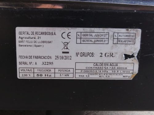 Cafetera IBERITAL JUNIOR de segunda mano en cabauoportunitats.com Balaguer - Lleida - Catalunya