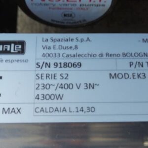 Cafetera de 3 brazos LA SPAZIALE S2 de segunda mano en cabauoportunitats.com Balaguer - Lleida - Catalunya