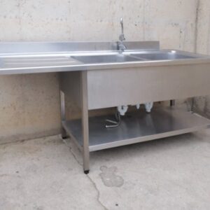 Fregadero de hostelería con patas de segunda mano en cabauoportunitats.com Balaguer - Lleida - Catalunya