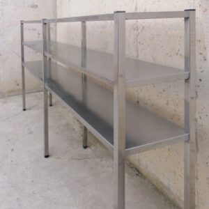 Estantería de acero inoxidable de 224 cm de segunda mano en cabauoportunitats.com Balaguer - Lleida - Catalunya