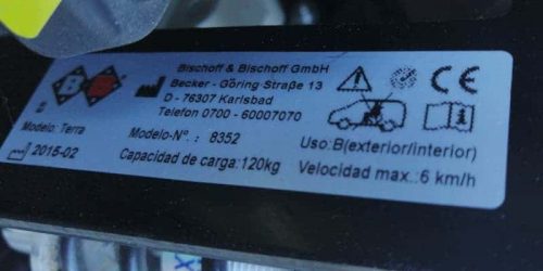 Silla de ruedas automática BISHOFF & BISHOFF de segunda mano en venta en cabauoportunitats.com Balaguer - Lleida - Catalunya