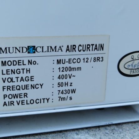 Cortina de aire caliente MUNDICLIMA MU-ECO 12 de segunda mano en venta en cabauoportunitats.com Balaguer - Lleida - Catalunya