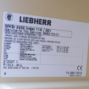 Cava de vins LIEBHERR per a hostaleria de 232 litres de segona mà en venda a cabauoportunitats.com Balaguer - Lleida - Catalunya