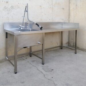 Fregadero con patas 200cm + ducha de segunda mano en cabauoportunitats.com Balaguer - Lleida - Catalunya