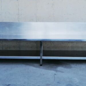 Mesa baja de acero inoxidable de segunda mano barata en venta en cabauoportunitats.com Balaguer - Lleida - Catalunya