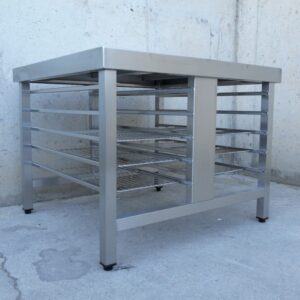 Taula auxiliar d'acer inoxidable de segona mà per a hostaleria en venda a cabauoportunitats.com Balaguer - Lleida - Catalunya