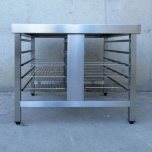 Taula auxiliar d'acer inoxidable de segona mà per a hostaleria en venda a cabauoportunitats.com Balaguer - Lleida - Catalunya