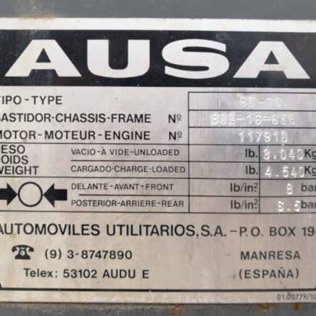 Carretilla elevadora AUSA CE-16 330cm de segunda mano en cabauoportunitats.com Balaguer - Lleida - Catalunya