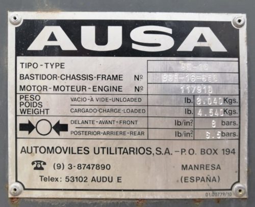 Carretilla elevadora AUSA CE-16 330cm de segunda mano en cabauoportunitats.com Balaguer - Lleida - Catalunya