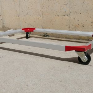 Bastidor rodante de aluminio para cajas euroformato 120x80cm nuevo en venta a cabauoportunitats.com