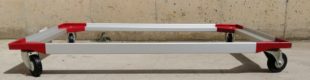 Bastidor rodante de aluminio para cajas euroformato 120x80cm nuevo en venta a cabauoportunitats.com