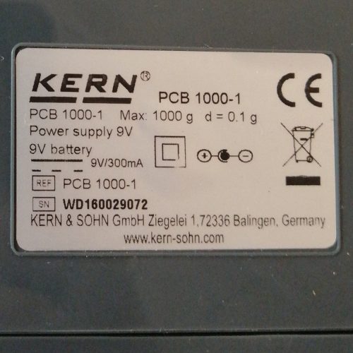 Balanza compacta KERN PCB 1000-1 nueva en venta en cabauoportunitats.com Balaguer - Lleida - Catalunya
