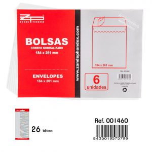 Bolsas de correo normalizado de 184x261mm nuevas en venta en cabauoportunitats.com Balaguer - Lleida - Catalunya