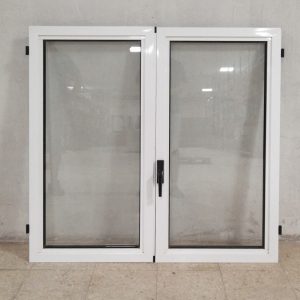 Ventana doble de segunda mano de aluminio y cristal en venta en cabauoportunitats.com Balaguer - Lleida - Catalunya