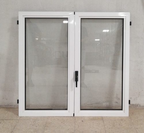 Ventana doble de segunda mano de aluminio y cristal en venta en cabauoportunitats.com Balaguer - Lleida - Catalunya