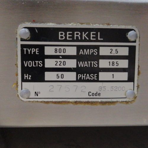 Máquina cortafiambres BERKEL 800 de segunda mano en venta en cabauoportunitats.com