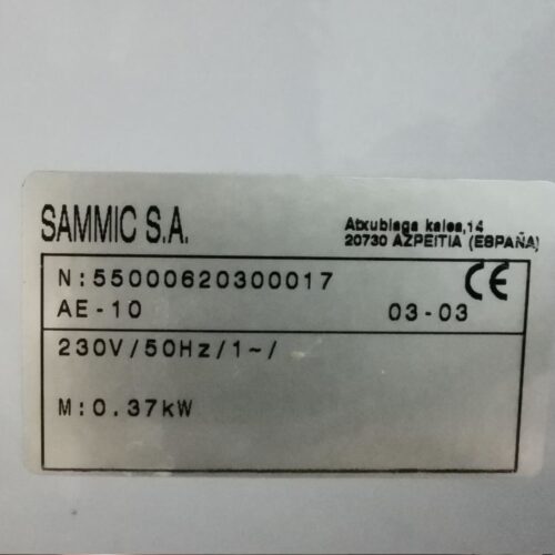 Amasadora de espiral SAMMIC de segunda mano con 10kg de capacidad en venta en cabauoportunitats.com Balaguer - Lleida - Catalunya
