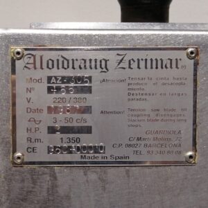 Sierra de carnicería ALOIDRANG ZEIMAR AZ 305 de segunda mano en venta en cabauoportunitats.com