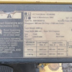 Carretilla elevadora HYSTER H 2.00 XMS de 2000kg en venta en cabauoportunitats.com