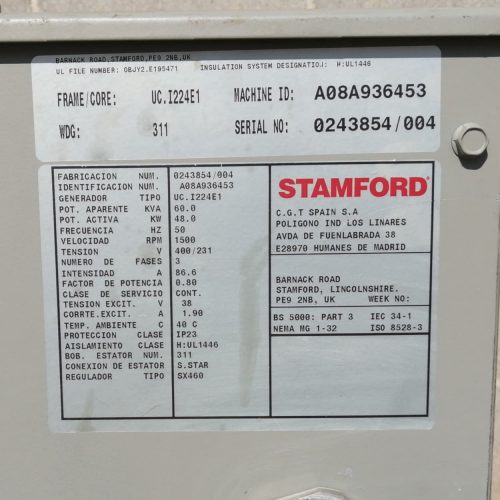 Generador eléctrico PRAMAC GSA 65 seminuevo en venta en cabauoportunitats.com Balaguer - Lleida - Catalunya
