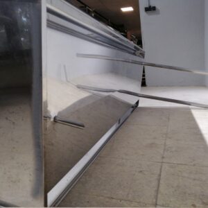 Estantería de inox 180cm con desagüe en venta en cabauoportunitats.com