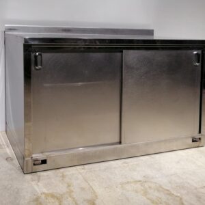 Mueble trasbarra de inox de segunda mano con ruedas en venta en cabauoportunitats.com