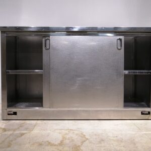 Mueble trasbarra de inox de segunda mano con ruedas en venta en cabauoportunitats.com