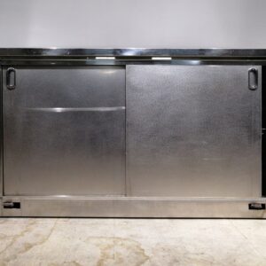 Mueble trasbarra de inox de segunda mano con ruedas en venta en cabauoportunitats.com