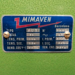 Autotransformador MIMAVEN AU3 15 KVA de oferta en Balaguer.